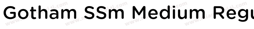 Gotham SSm Medium Regular字体转换